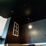 Black stretch ceiling design