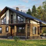 Chalet-style houses: beautiful projects (85 photos)