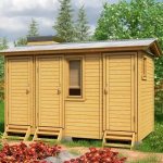 outbuildings for a summer residence with toilet and shower