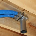 Using flexible pipes for garage ventilation