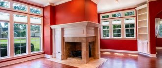 Fireplace in a frame house - on screw piles or without a foundation