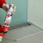 Adhesive foam for internal and external wall insulation