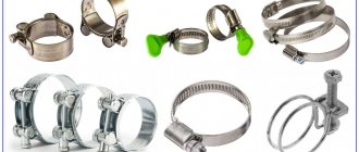 Tape and wire clamps for fastening metal and steel pipes