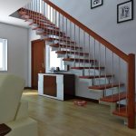 Steel frame staircase