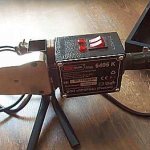 Soldering iron with flat heater