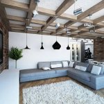 Loft style ceiling