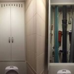 Hiding bathroom communications “in the closet”